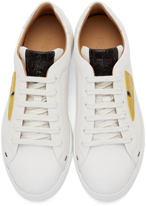 fendi bag bugs sneakers white